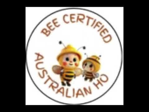 BEE CERTIFIED AUSTRALIA HONEY STICKERS (Waterproof ) Pack of 40 X 30MM Stickers