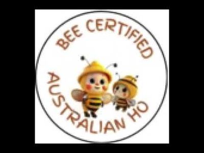 BEE CERTIFIED AUSTRALIA HONEY STICKERS (Waterproof ) Pack of 40 X 30MM Stickers