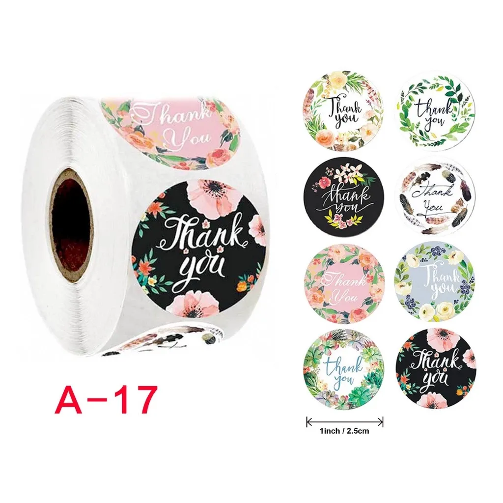 THANK YOU STICKERS - 500 PCS
