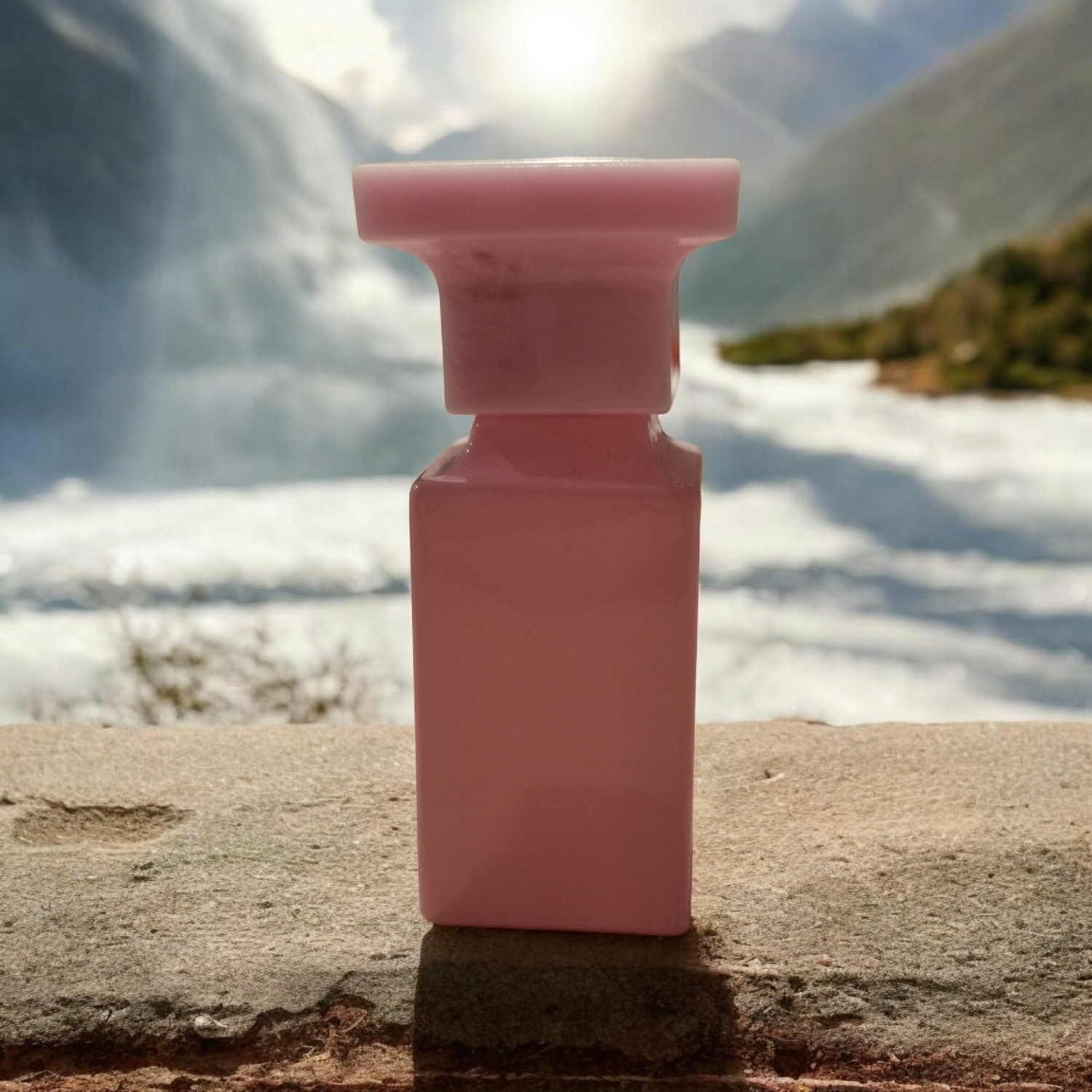 30mL Square PINK Glass TOM FORD Atomiser with PINK Cap