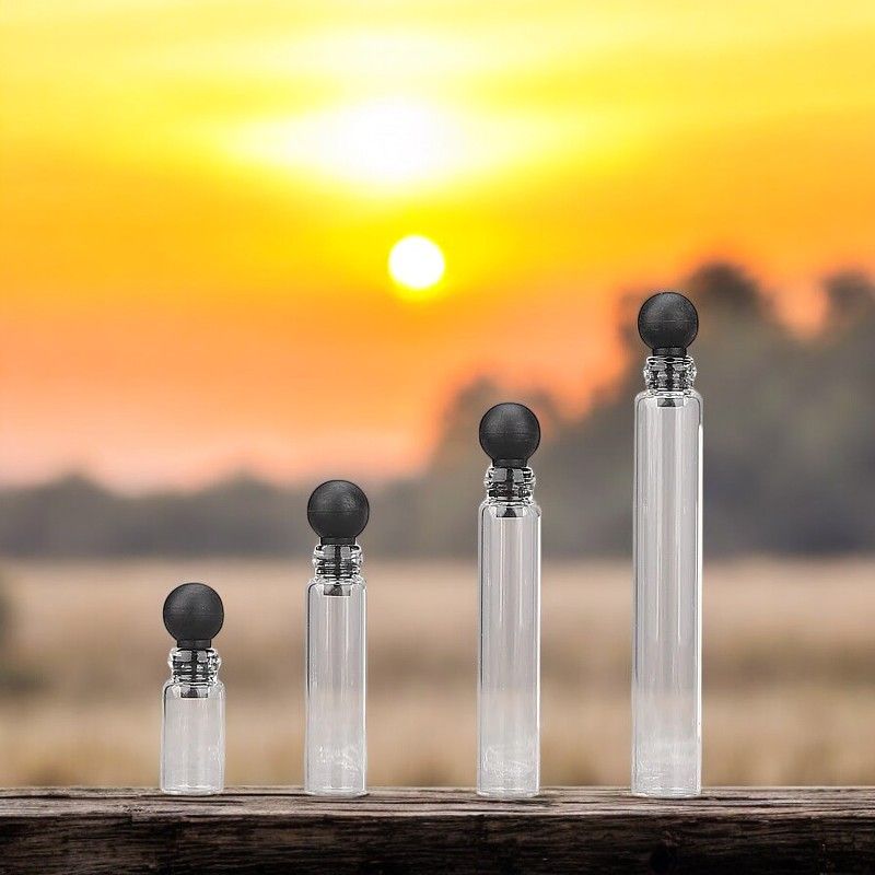 Perfume Glass Sample Vials  - SET OF 0.5ML 1ml 2ML 3ML (4 pc Set)