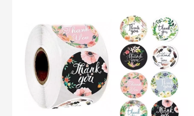 THANK YOU STICKERS - 500 PCS
