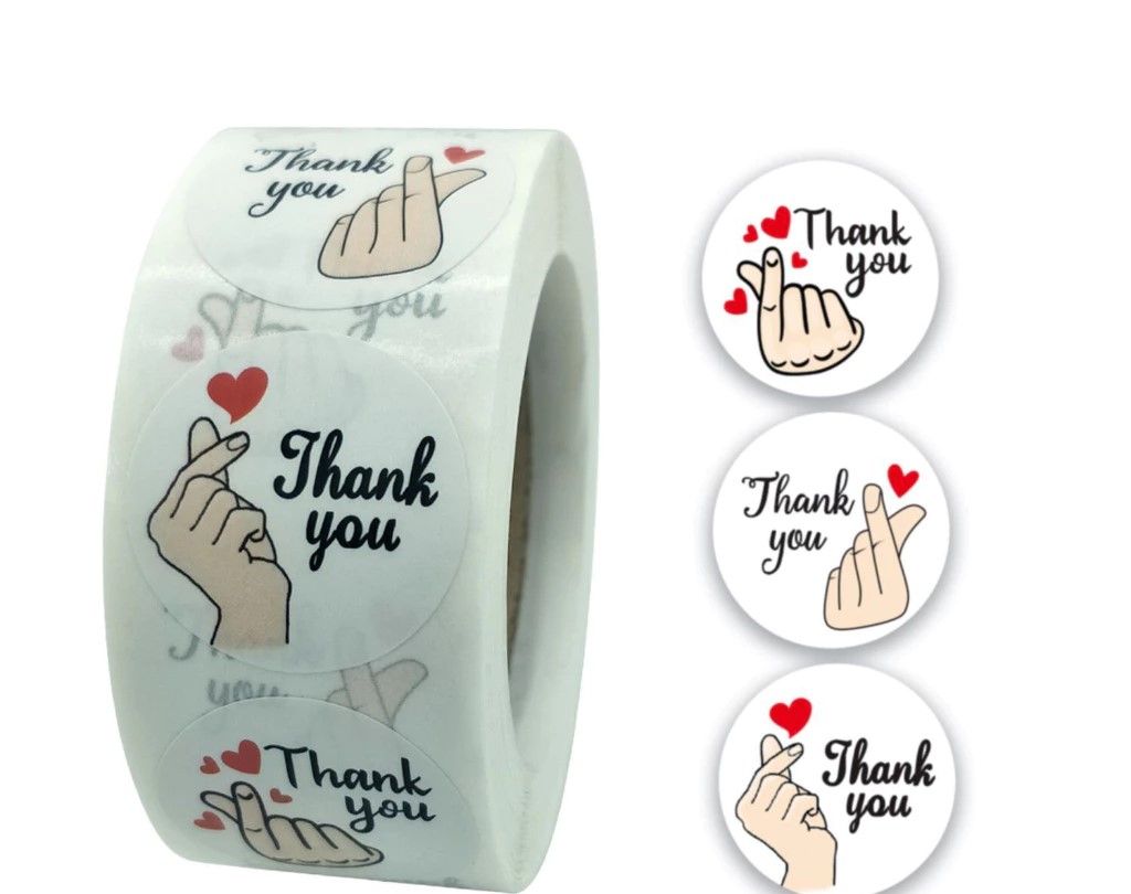 THANK YOU STICKERS - 500 PCS