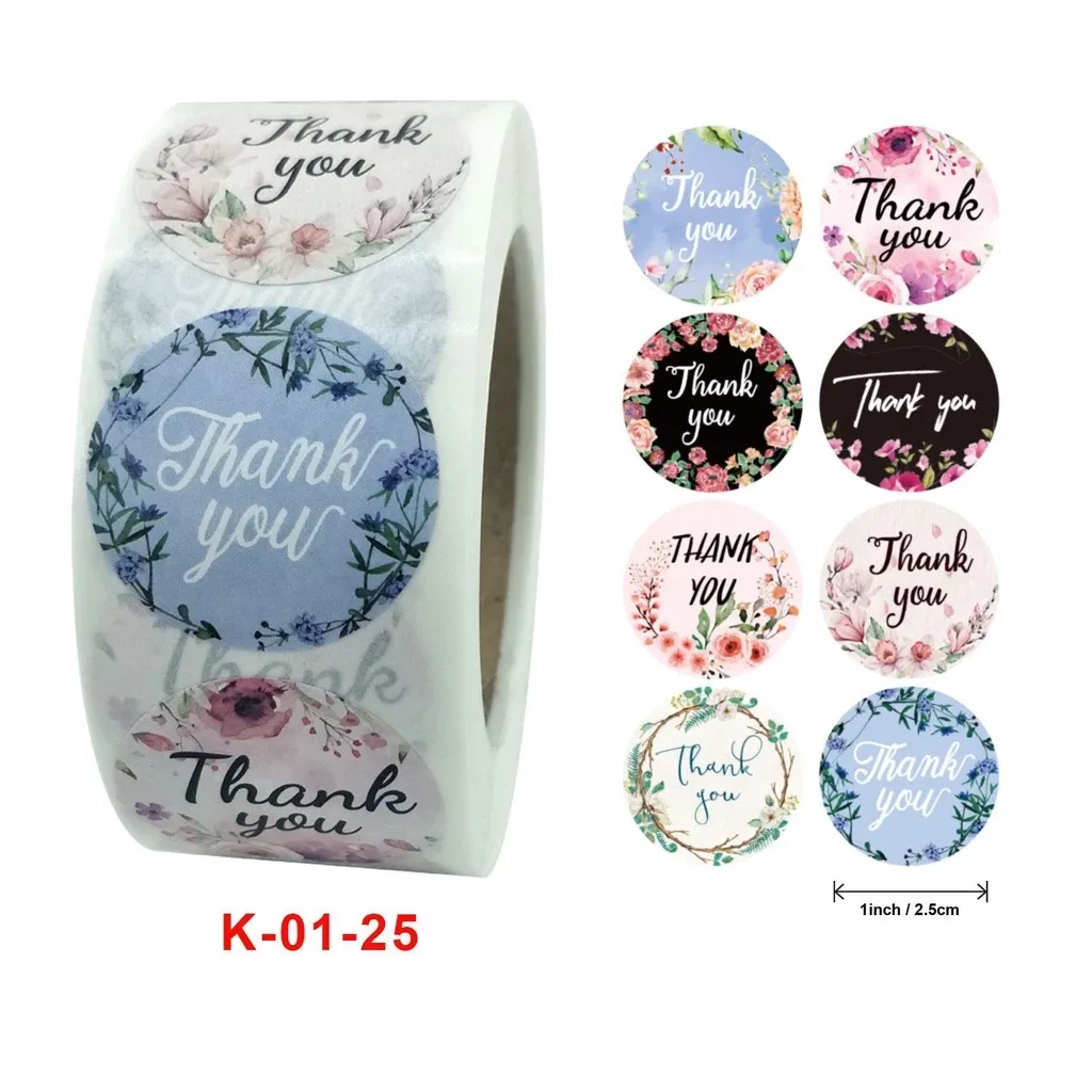 THANK YOU STICKERS - 500 PCS