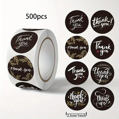 THANK YOU STICKERS - 500 PCS