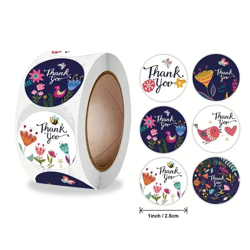 THANK YOU STICKERS - 500 PCS