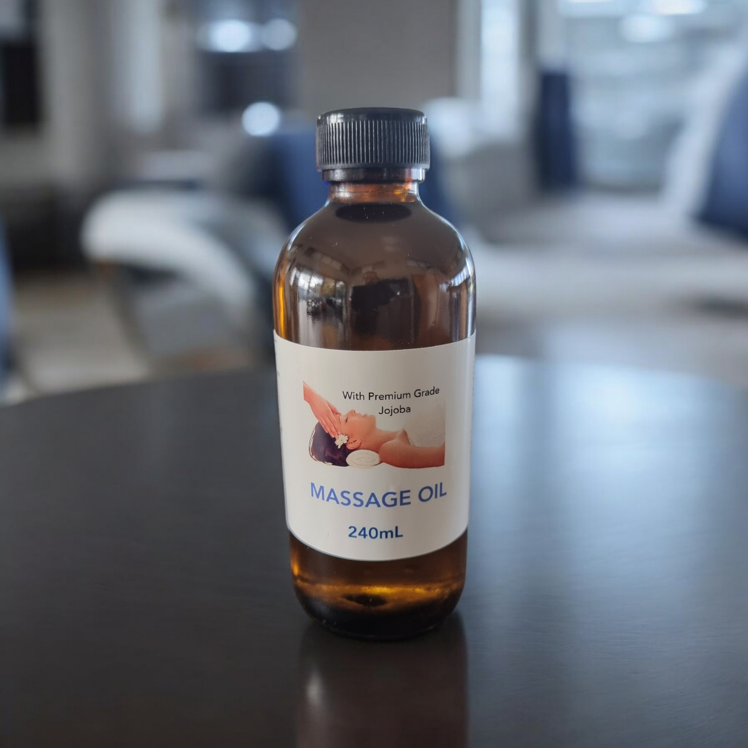 MASSAGE OIL  240mL  Water Dispersible Unscented  with Premium Grade Jojoba