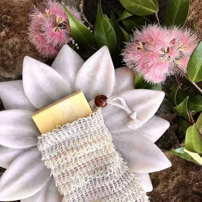 Natural Sisal Mesh Exfoliating Soap Saver Pouches 13cm x 8.5cm