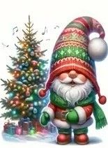 Christmas Gnome and Tree - XNT7
