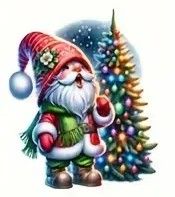 Christmas Gnome and Tree - XNT5