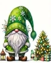 Christmas Gnome and Tree - XNT6