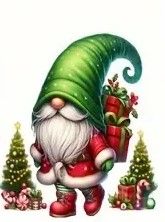 Christmas Gnome and Tree - XNT11