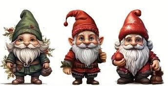 Christmas Gnome SET of 3 - XNT13