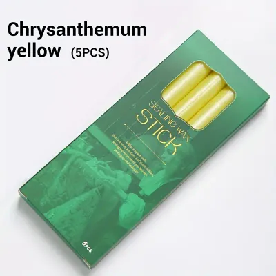 Sealing Wax Sticks for Stamps - 5pcs Boxed Set (YELLOW)