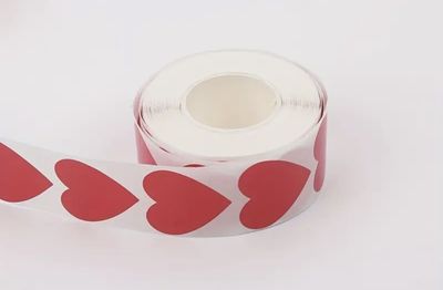 500 Stickers/rolls Happy Valentine&#39;s Day Stickers - Heart-shaped Gift Stickers,