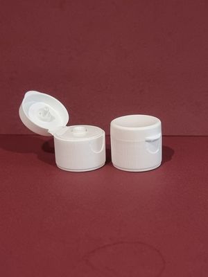 24mm WHITE Ridged Flip Cap - Suit 24mm Neck PET Bottles PACK of 25