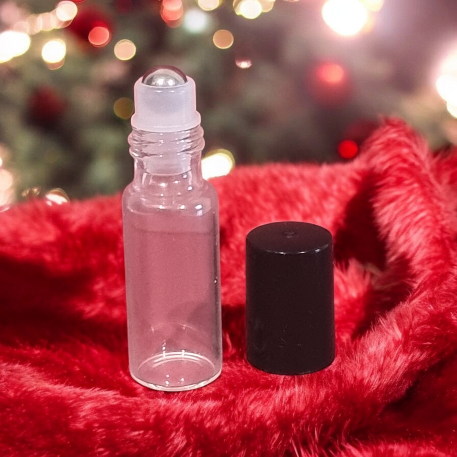 5ml SLIM CLEAR Boston Glass Rollon with Metal Roller