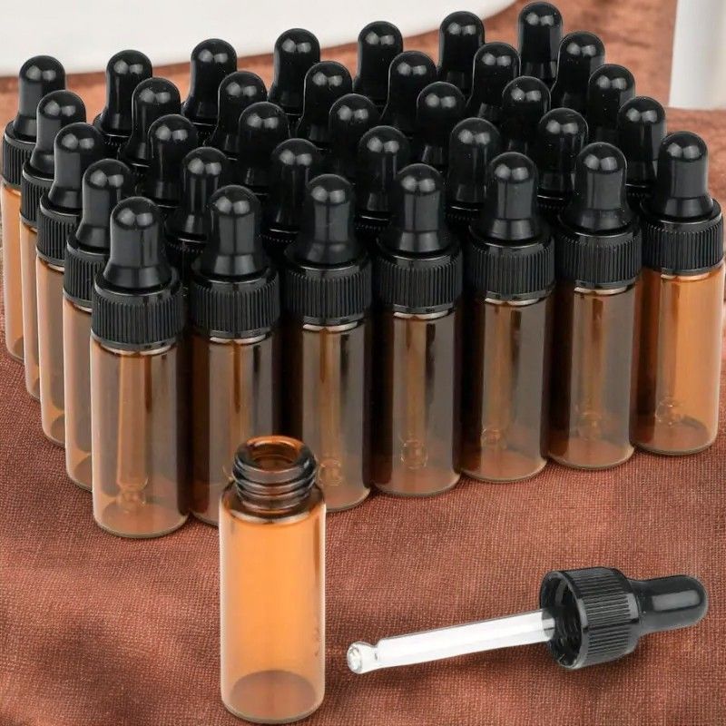 5mL Dropper Set - TALL AMBER