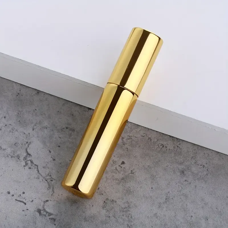 10mL GOLD Glass Atomiser (UV Coated)with Silver Over Cap