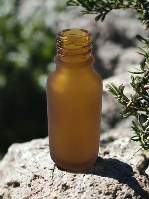 20mL FROSTED AMBER GLASS BOSTON AROMA BOTTLES 18mm NECK