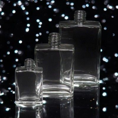 100mL  RECTANGLE CLEAR SOLID GLASS