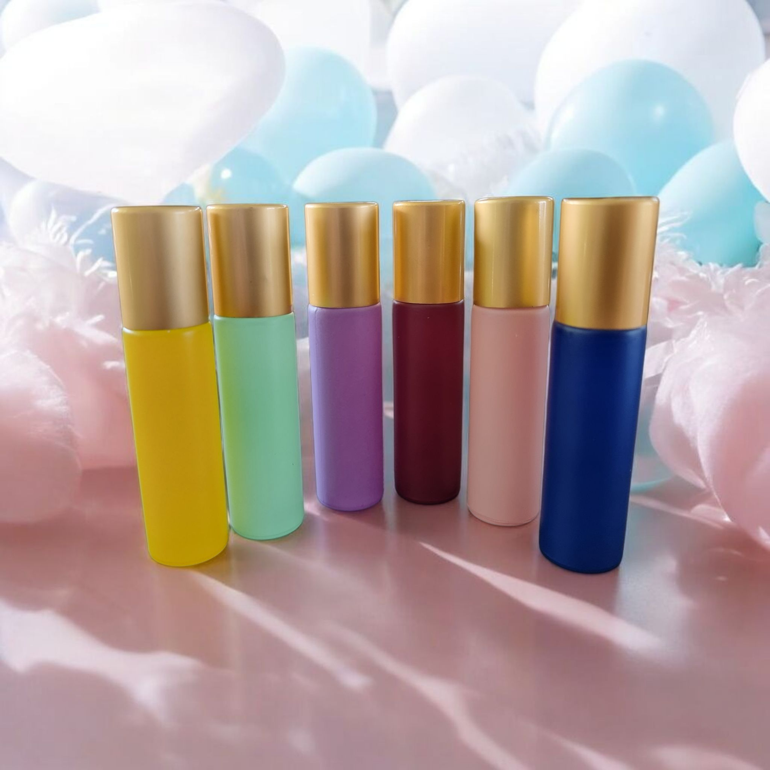 10mL MACARON COLOURED ROLLER BOTTLES - Choice of Colour
