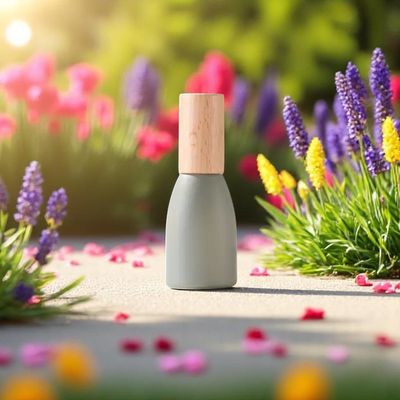 12ml Tara S/Steel Roller TRES CHIC Bottle with Bamboo Lid - SAGE