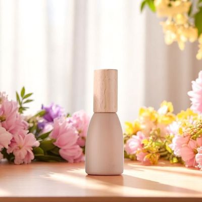 12ml Tara S/Steel Roller TRS CHIC Bottle with Bamboo Lid - PEACH