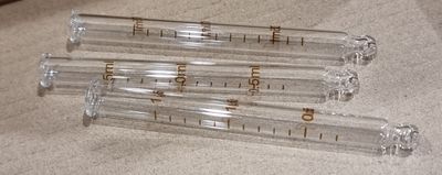 30mL GRADUATED Glass Line (Bulb Tip) for 30mL Dropper Bottles - BULK Pack 100 pcs