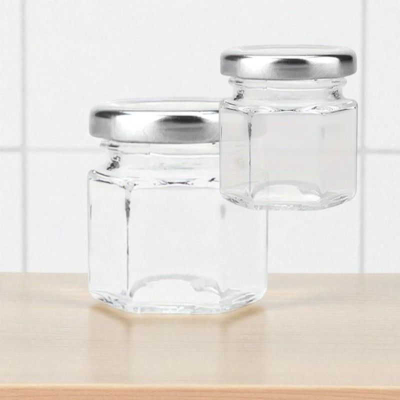 50ml Hexangle Glass Jar with Choice of TWIST Cap