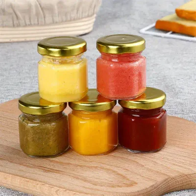 50ml Hexangle Glass Jar with Choice of TWIST Cap
