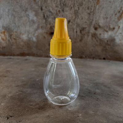 100mL MINI Honey Mustard Sauce (PET♲) Food Grade with Yellow Twist Cap (140g HONEY)