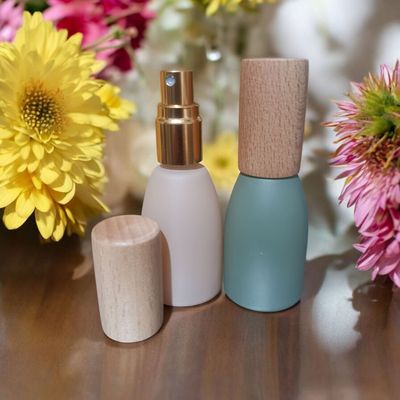 12mL TRES CHIC Atomiser  with Light Colour Immitation Bamboo Overcap Choice of Colour