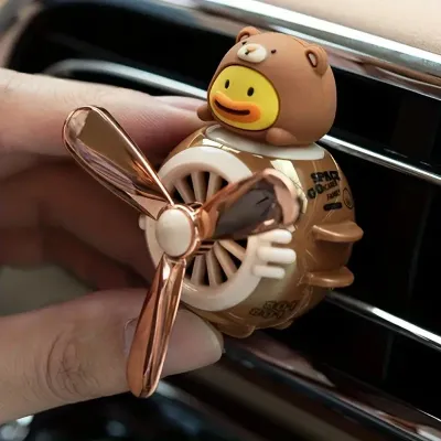 Pilot Duck Car Air Freshener, Car Diffuser Rotating Propeller -DARK BROWN SPECIAL BUY
