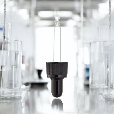 18MM  Ridged Black Cap and Matt  Black Teat + ADD GLASS DROPPER LINE SELECTION - SPECIAL BUY