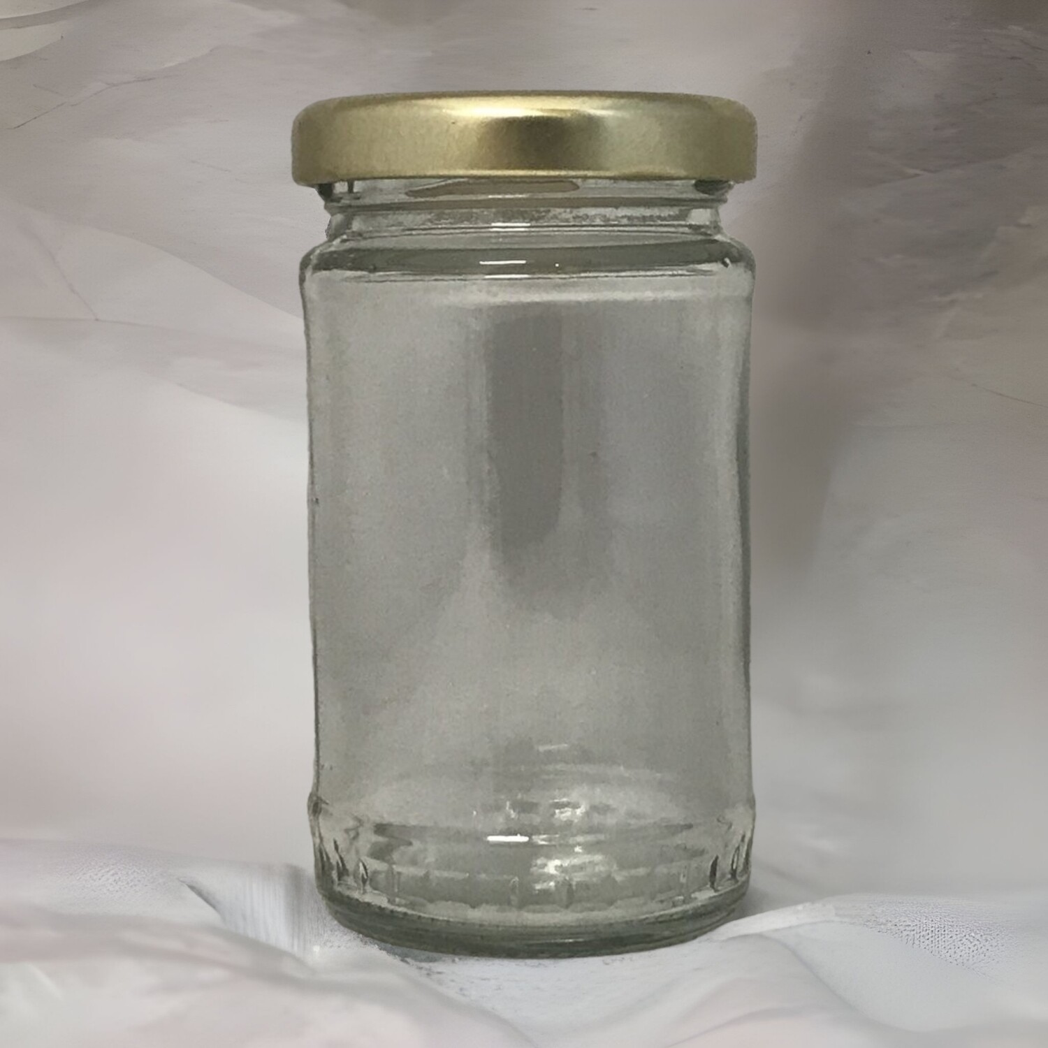 120ml or 4oz Glass Jar with 48mm Black or Gold Metal Twist Cap