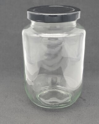480ml or 16oz Glass Jar with Choice of 63mm Metal Twist Cap (24 Pcs)