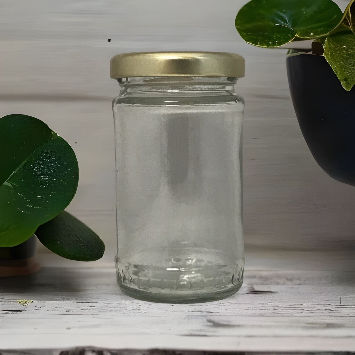 120ml or 4oz Glass Jar &amp; Choice of 48mm Metal Cap (156 Pcs)