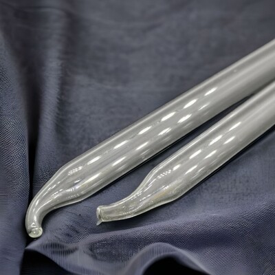 8cm BENT Tip Glass Line for Dropper Bottles - Bulk Pack of 50 Pcs