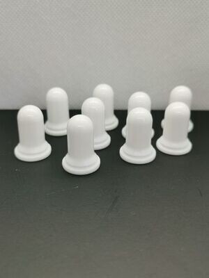 18mm White Teats - BULK 100pcs