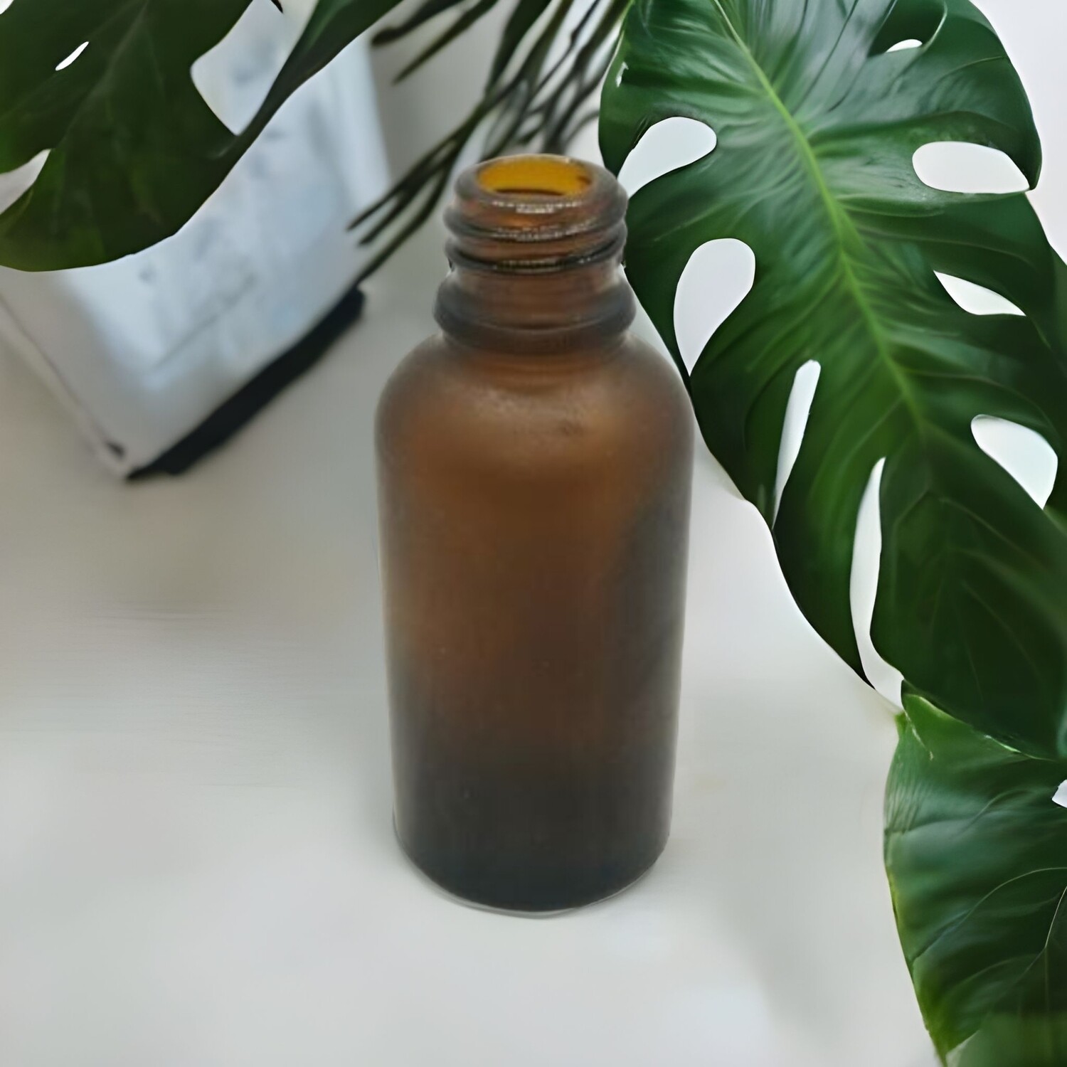 30ml FROSTED AMBER Boston 18mm Neck Glass Bottle Only - BULK Pack of 40 Bottles