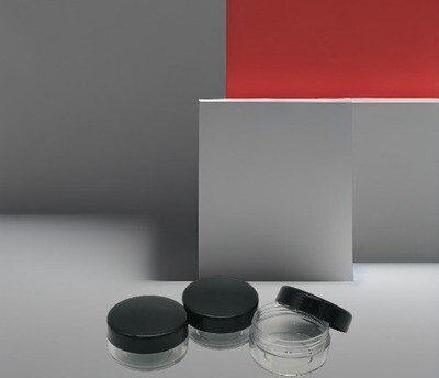 10gm BALM-Black Cap/Clear Base - Pack of 10