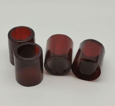 28mm Tamper Evident Shrink Dome - BROWN 100pc Pack