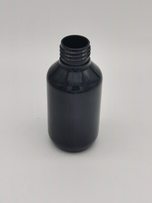 100mL BLACK Veral PET(Plastic) Bottle - 24mm/410 Neck