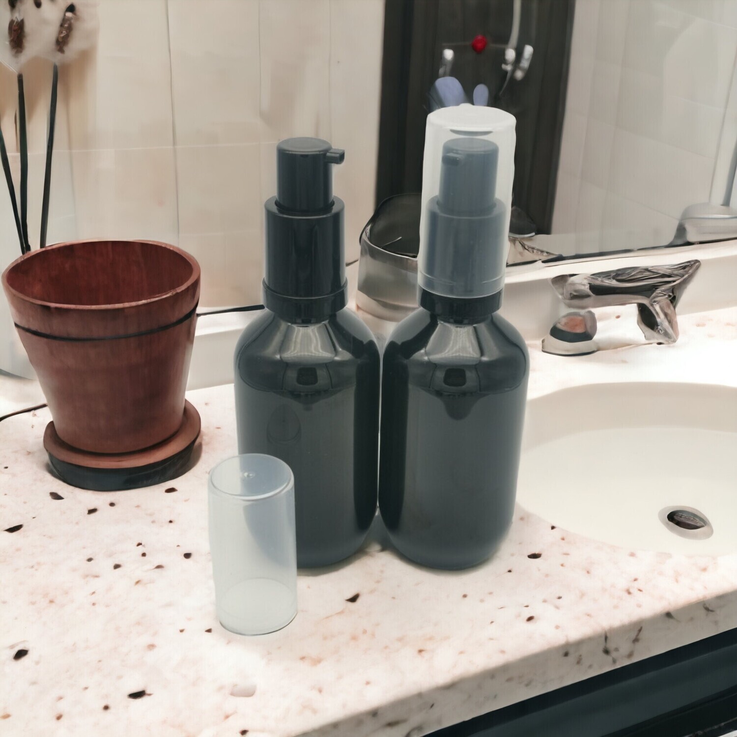 200ml Black Veral (PET) Plastic with 24410 Neck Black FOAMER