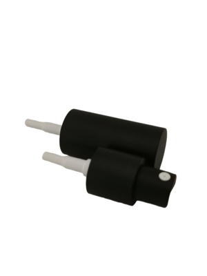 18mm Atomiser Spray Mist Heads - MATT Black (18mm neck Boston Bottles 5ml to 100ml)  Bulk Pack 50