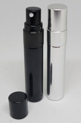 5mL Mini BLACK Elegant Atomiser with Over Cap