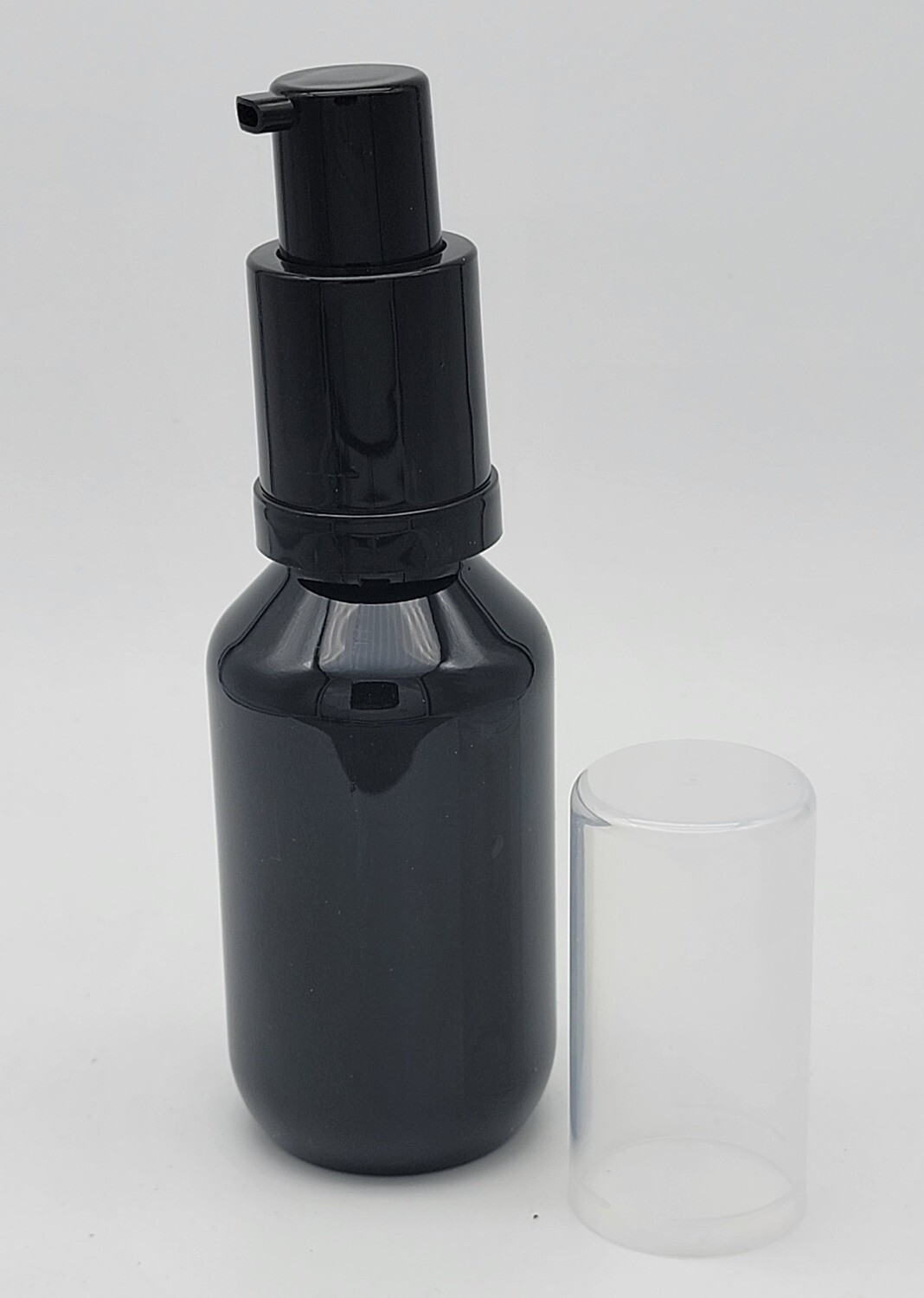 100ml Black Veral (PET) Plastic with 24410 Neck Black FOAMER &amp; CLEAR OVERCAP