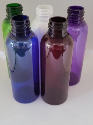 125mL Tall PET (Plastic♲) 24mm Neck Bottle Only PACK of 25 - SELECT FROM  5 COLOURS
