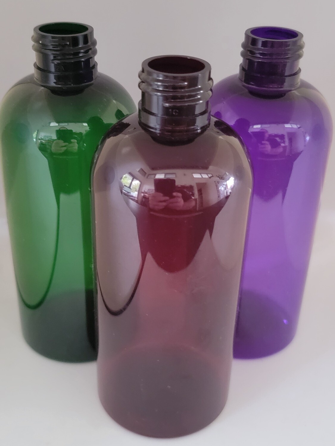 250mL  PET1(Plastic♲) 24mm Neck Bottles Only - Bulk Pack of 25 - SELECT FROM 6 COLOURS
